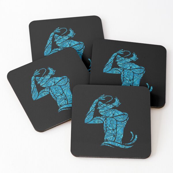 Item preview, Freestyle Swimmer with Creative Blue Wave Design Gift designed and sold by swimarts.