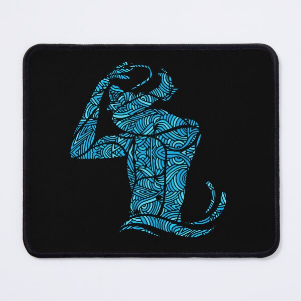 Item preview, Freestyle Swimmer with Creative Blue Wave Design Gift designed and sold by swimarts.
