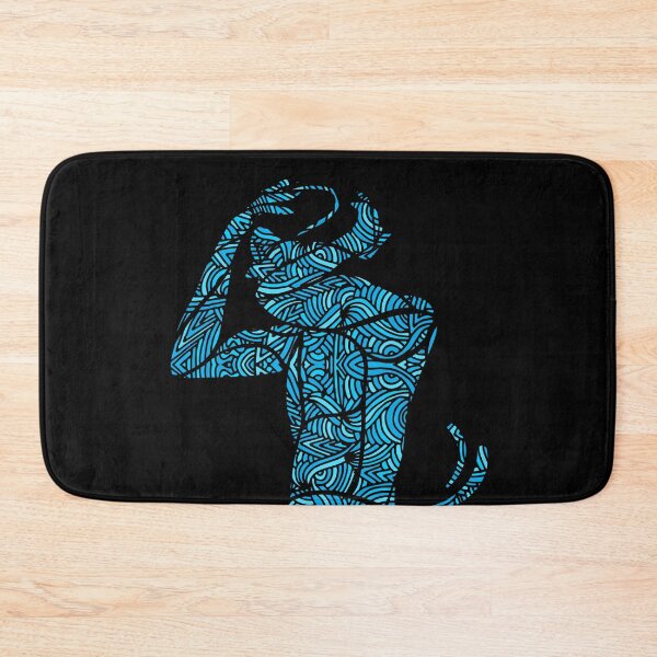 Item preview, Freestyle Swimmer with Creative Blue Wave Design Gift designed and sold by swimarts.