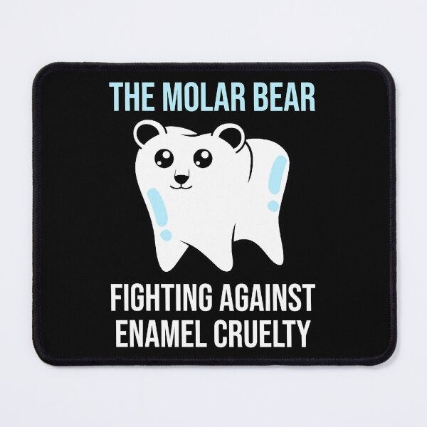 Item preview, The Molar Bear Fighting Against Enamel Cruelty Funny Dentist Dental Assistant designed and sold by NevaehRey.
