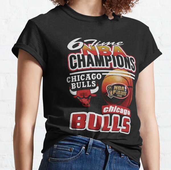 Vintage 90s Chicago Bulls T Shirt SMALL 1996 NBA Champions 