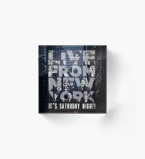 Live From New York, Saturday Night Live Acrylic Block