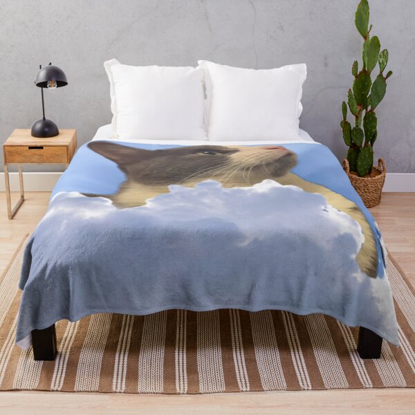 Hootie Cat Goes To Heaven Throw Blanket