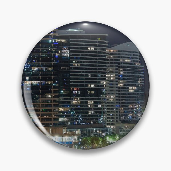 Item preview, Melbourne city docklands precinct nightscape full of lights designed and sold by James-Cole.