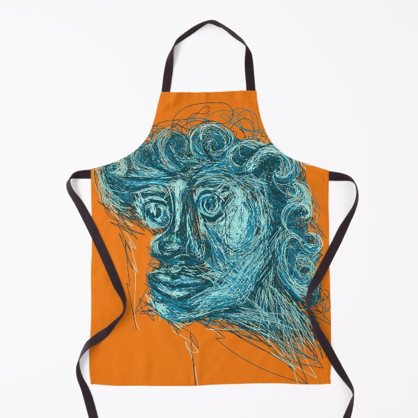 Item preview, Blue Tweaker (Poseidon) Messy Portrait Line Art designed and sold by sibleystudios.