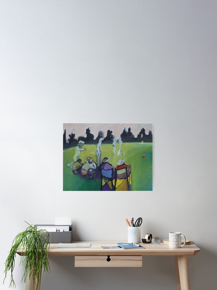 Thumbnail 2 of 3, Poster, Watching Cricket designed and sold by Ding.