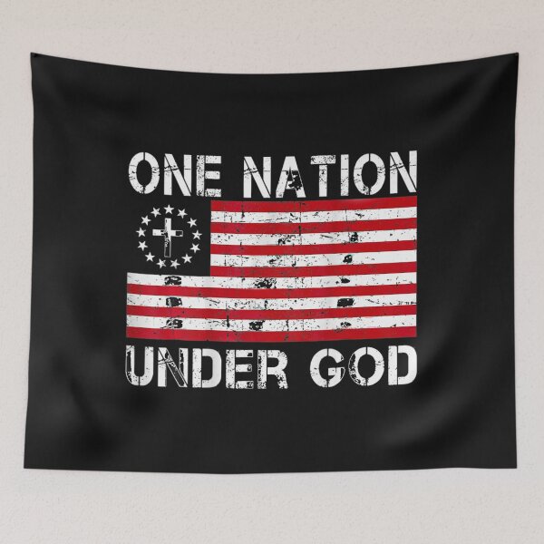 Item preview, One Nation Under God Flag T-shirt designed and sold by Jonny021.