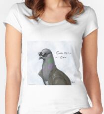 Coo' Man, Coo' Pigeon Women's Fitted Scoop T-Shirt