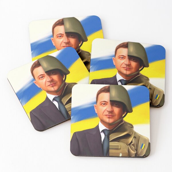 Item preview, President of Ukraine Volodimir Zelenski Brave and Strong Ukrainian Volodymyr Zelenskyy designed and sold by elhefe.