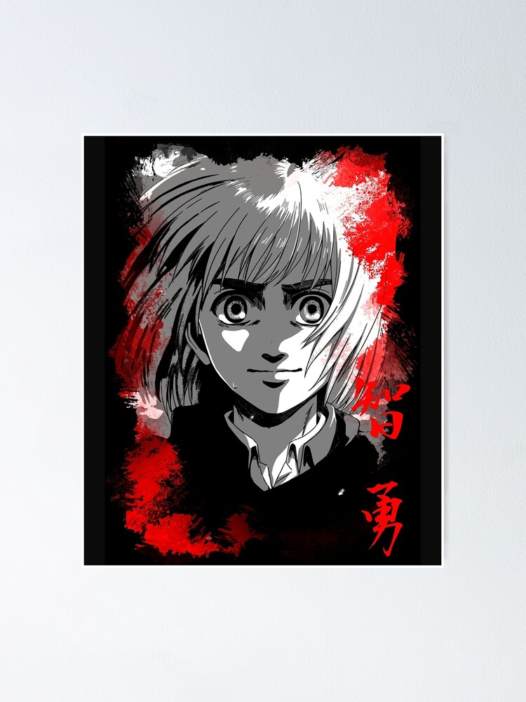 Shingeki No Kyojin Arlert Armin Poster For Sale By Roschuniajackso Redbubble 