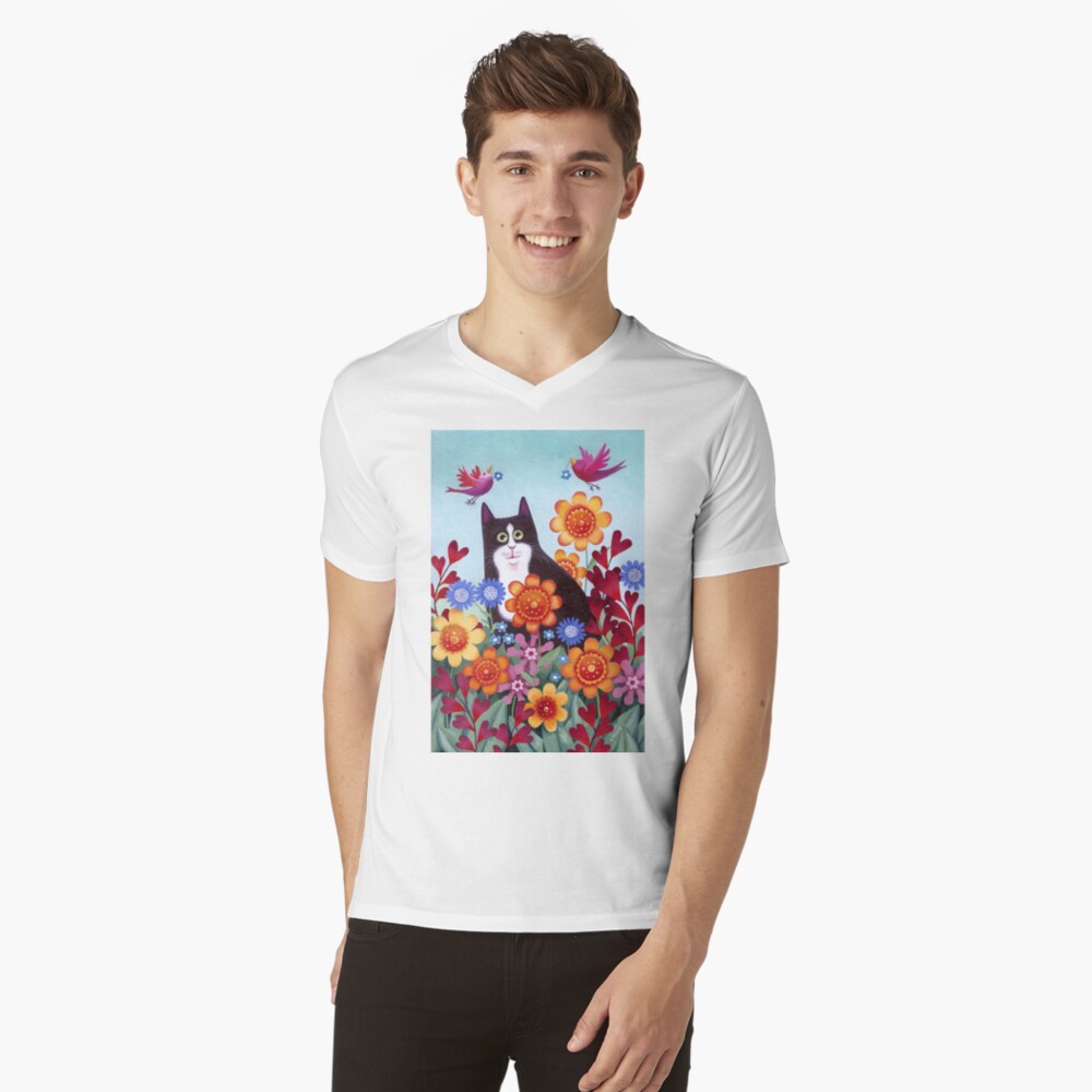 Item preview, V-Neck T-Shirt designed and sold by vickymount.