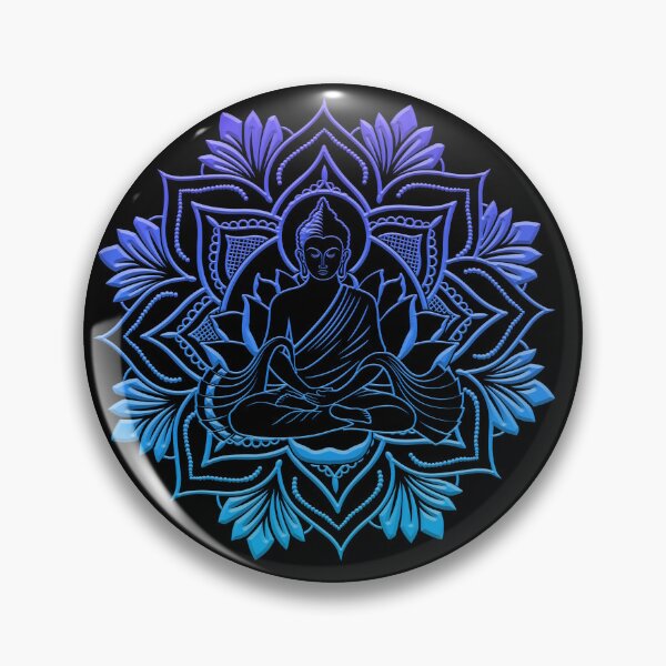 Item preview, Blue metallic buddha designed and sold by Aquietbeauty.