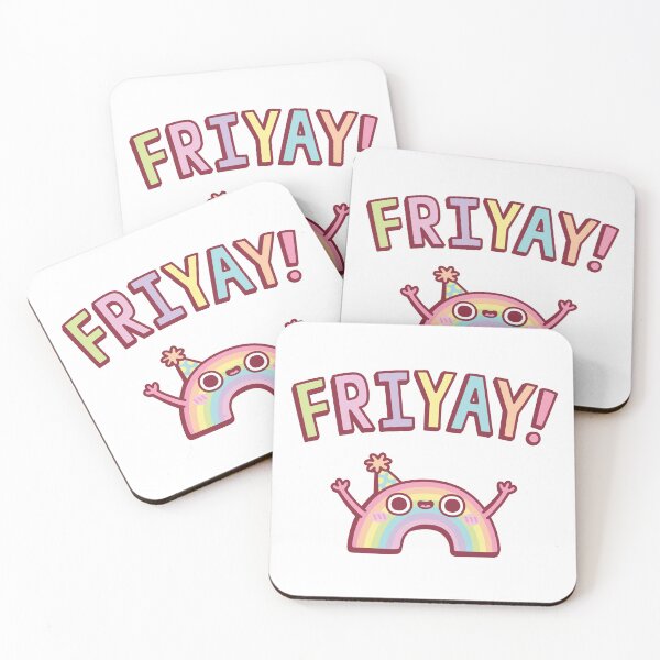 Item preview, Cute Rainbow Friday Friyay  designed and sold by rustydoodle.