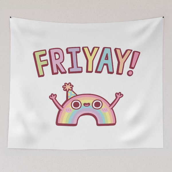 Item preview, Cute Rainbow Friday Friyay  designed and sold by rustydoodle.