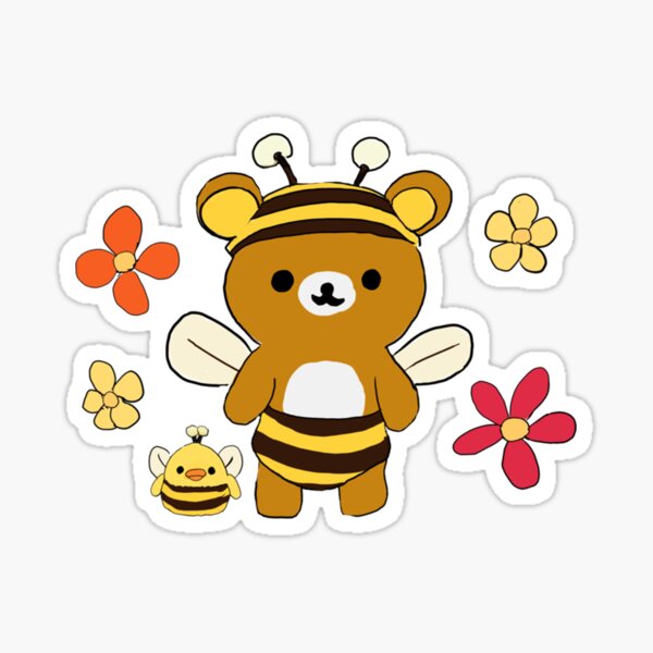Item preview, Rilakkuma bee flowers   designed and sold by PrinceMousaNo1.