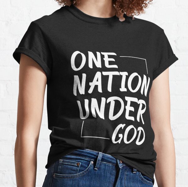 Los Angeles Rams One Nation Under God Black T-Shirt