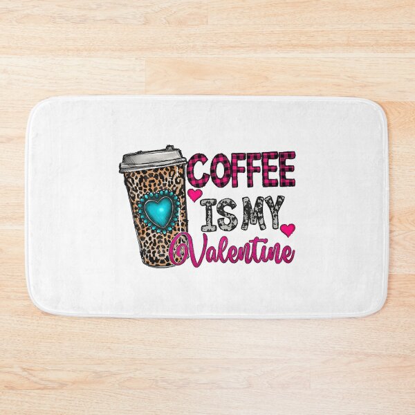 Item preview, Coffee Is My Valentine Coffee Lover Leopard Buffalo Plaid designed and sold by vincentalan.