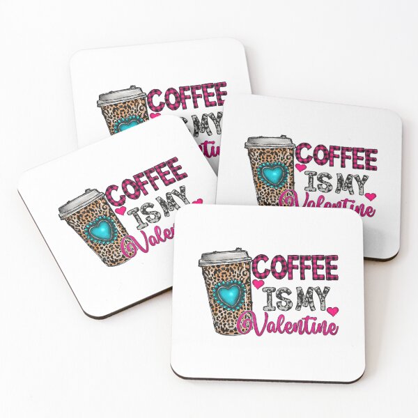 Item preview, Coffee Is My Valentine Coffee Lover Leopard Buffalo Plaid designed and sold by vincentalan.