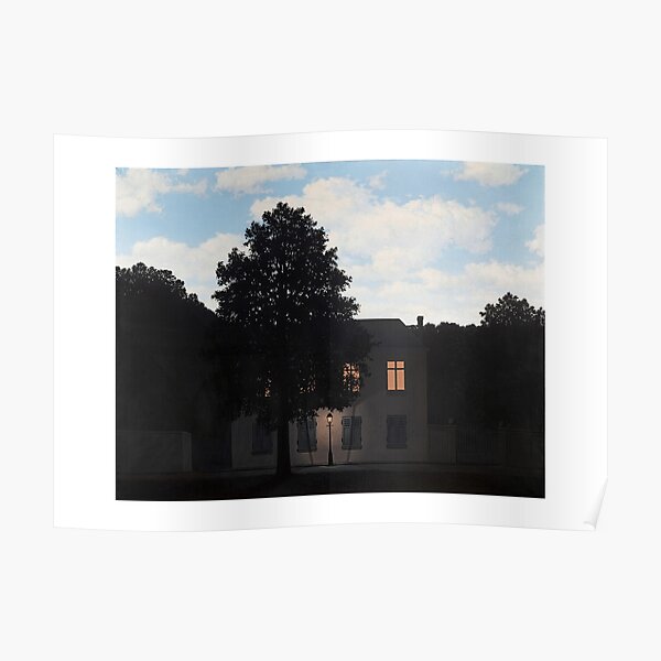 Das Reich des Lichts von Rene Magritte Poster