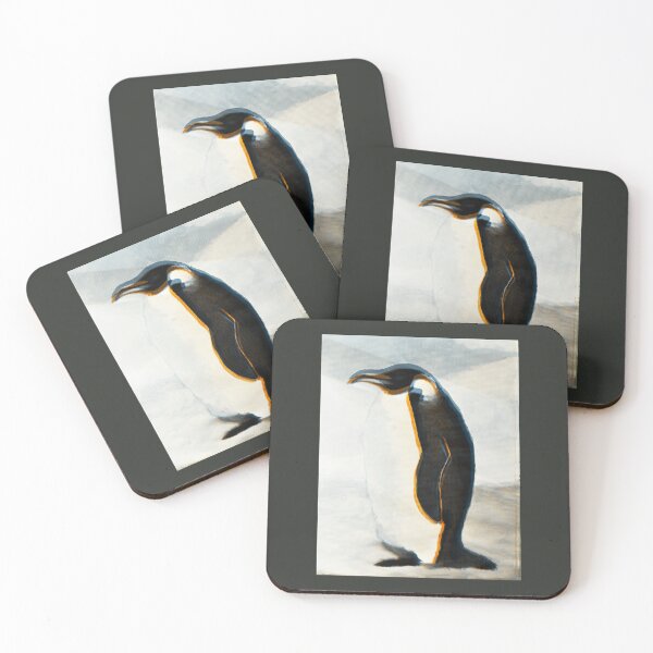Item preview, Emperor Penguin Painting Distorted designed and sold by Dyrk Wyst Redbubble Shop.