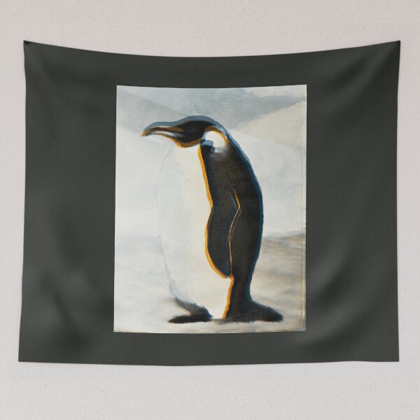 Item preview, Emperor Penguin Painting Distorted designed and sold by Dyrk Wyst Redbubble Shop.