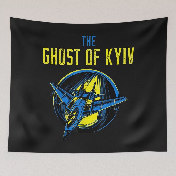 Item preview, I Support Ukraine Shirt Pray For Ukraine The Ghost of Kyiv T-Shirt designed and sold by Kanter-Gabay.