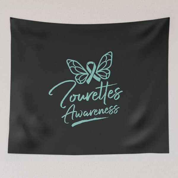 Item preview, Tourettes Awareness Teal Ribbon Butterfly - Tourette Syndrome Warrior designed and sold by MJDezigns.