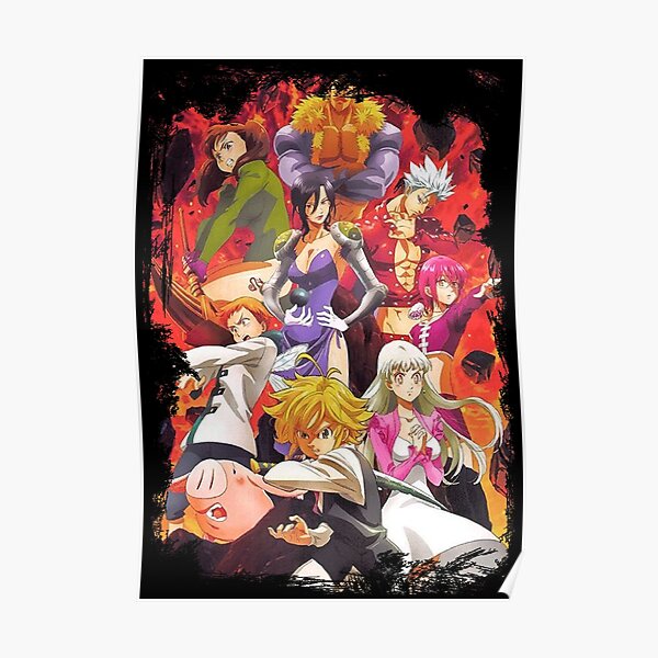 Nanatsu no Taizai The Seven Deadly Sins 七つの大罪 Anime Members Meliodas  Diane Gowther King  Mocah HD wallpaper  Pxfuel