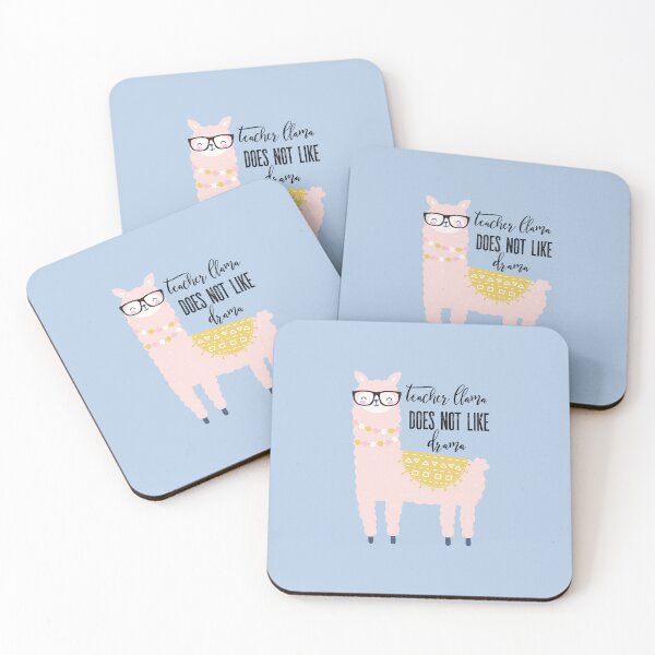 Item preview, Teacher Llama Does Not Like Drama Sticker designed and sold by QianxiWan.