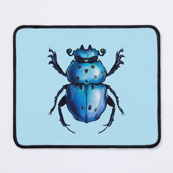 Item preview, Blue Beetle Cool Insect Art designed and sold by Boriana Giormova.