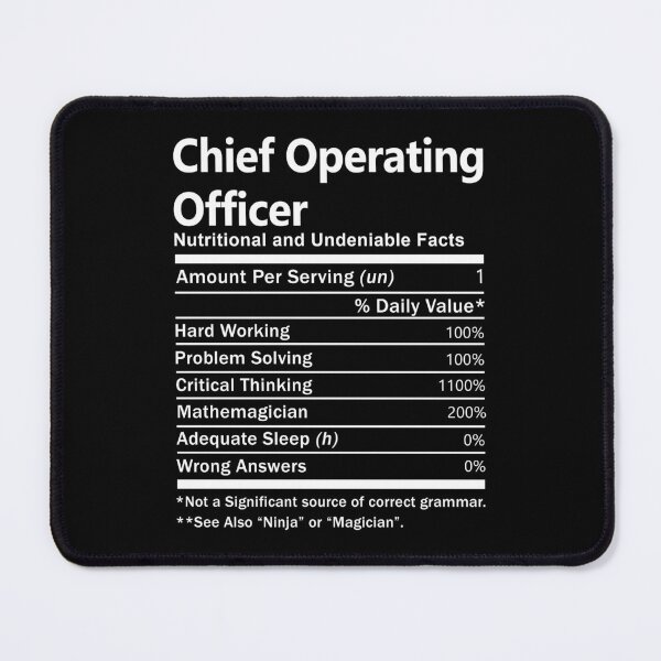Item preview, Chief Operating Officer  T Shirt - Nutrition Factors Job Gift Item Tee designed and sold by rolandchel.