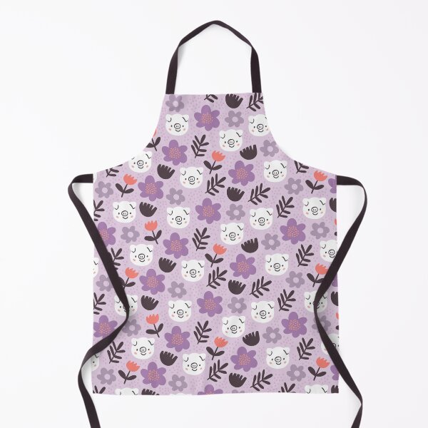 Item preview, Cute Pigs Floral On Purple Pattern designed and sold by Wilkinson39.