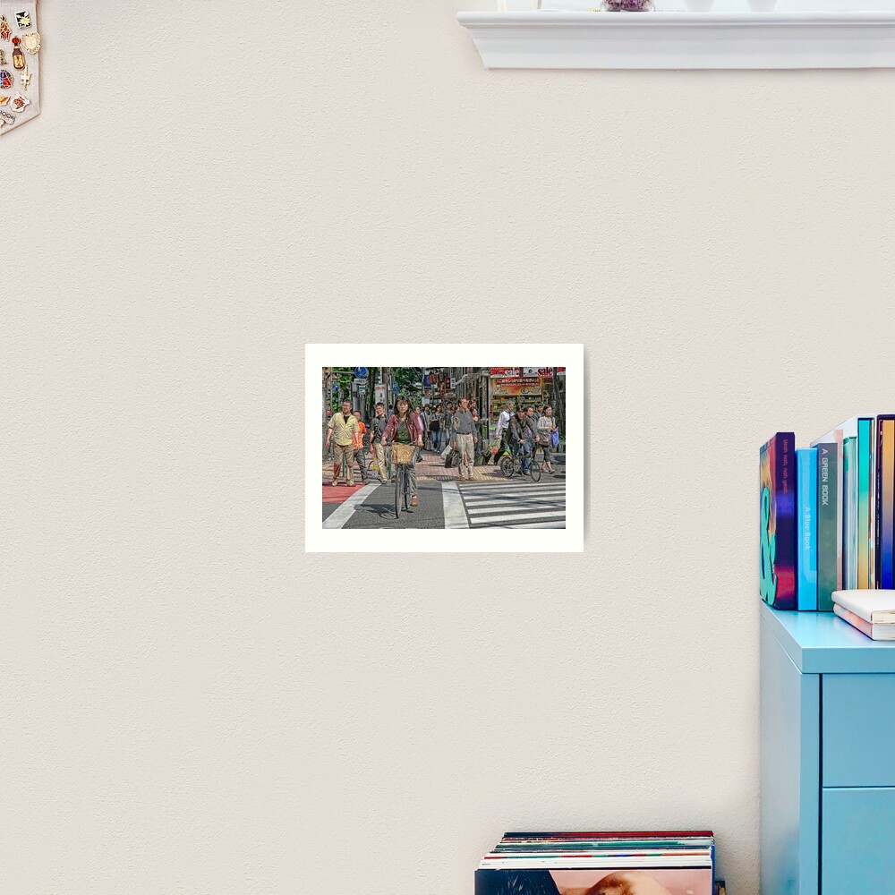 Tokyo - Street scene by day Art Print