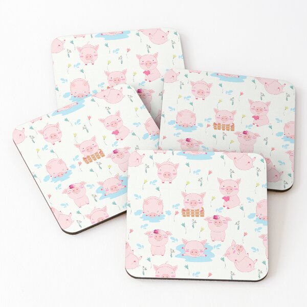 Item preview, Cute Pigs Floral Splashing Pattern designed and sold by Wilkinson39.