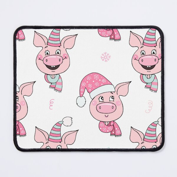 Item preview, Cute Pigs With Winter Hat And Scarf Pattern designed and sold by Wilkinson39.