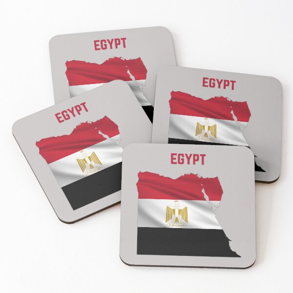 Item preview, Wavy Egyptian Flag inside Map of Egypt  designed and sold by mashmosh.