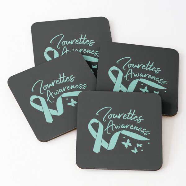 Item preview, Tourettes Awareness Teal Ribbon Butterflies - Tourette Syndrome Advocate designed and sold by MJDezigns.