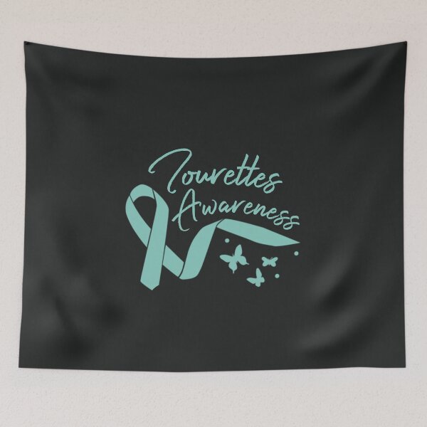Item preview, Tourettes Awareness Teal Ribbon Butterflies - Tourette Syndrome Advocate designed and sold by MJDezigns.