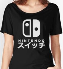 Nintendo Switch Japanese Women's Relaxed Fit T-Shirt