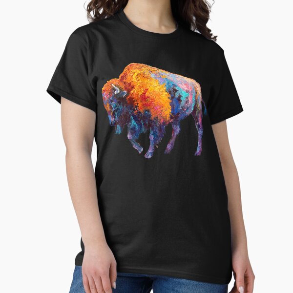 Vista previa del artículo con la obra «Búfalo americano Bisonte americano», diseñado y vendido por JeremyxLee.