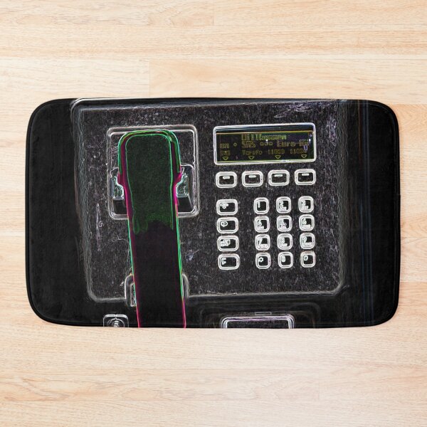 Item preview, Neon pop art retro payphone in bright colors designed and sold by Your Happy Life.