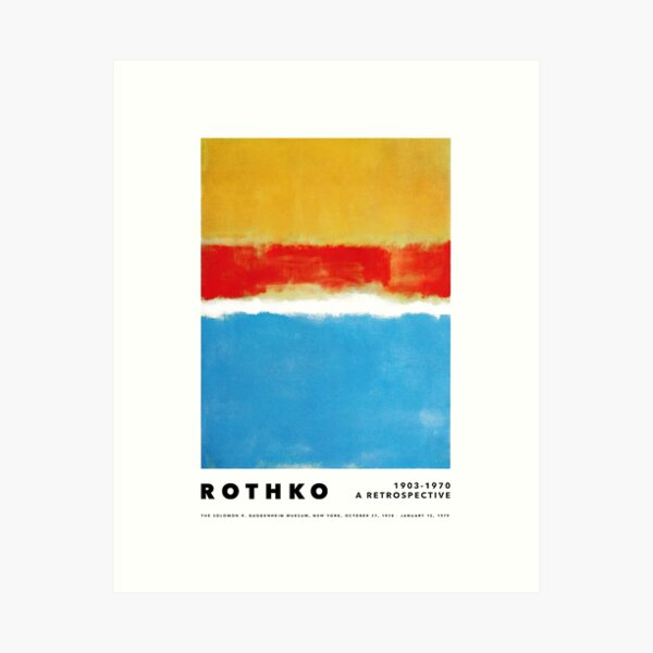 Mark Rothko | Exhibition Yellow and Blue Kunstdruck