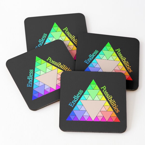Item preview, Endless Possibilities Sierpinski Triangle RGB designed and sold by Marrtian Designs.