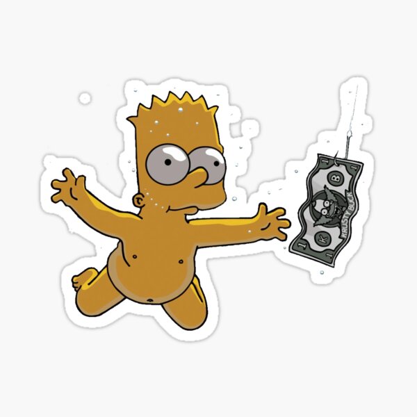 Vista previa del artículo con la obra «memes de bart», diseñado y vendido por The-Funderburk.