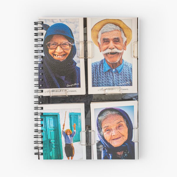 Item preview, Old Greeks portrait postcard on the streets of Delphi in Greece designed and sold by PicHuang.