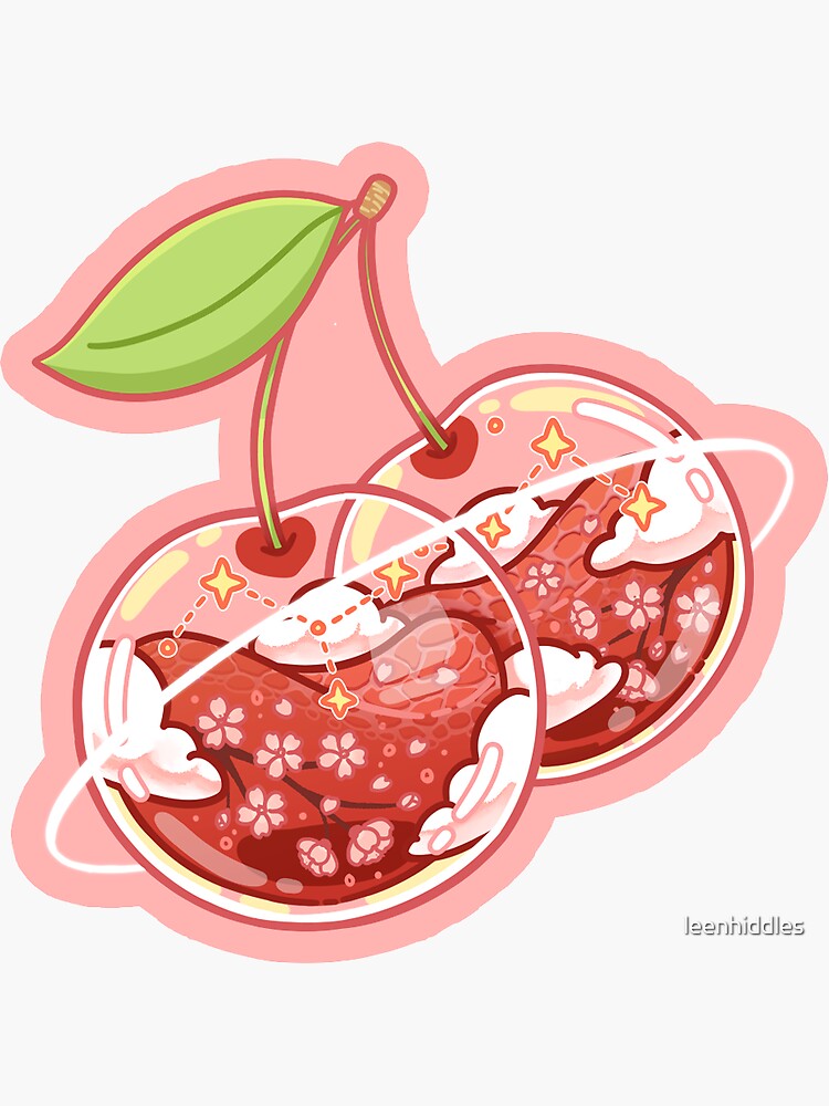Cherry Hearts | Sticker