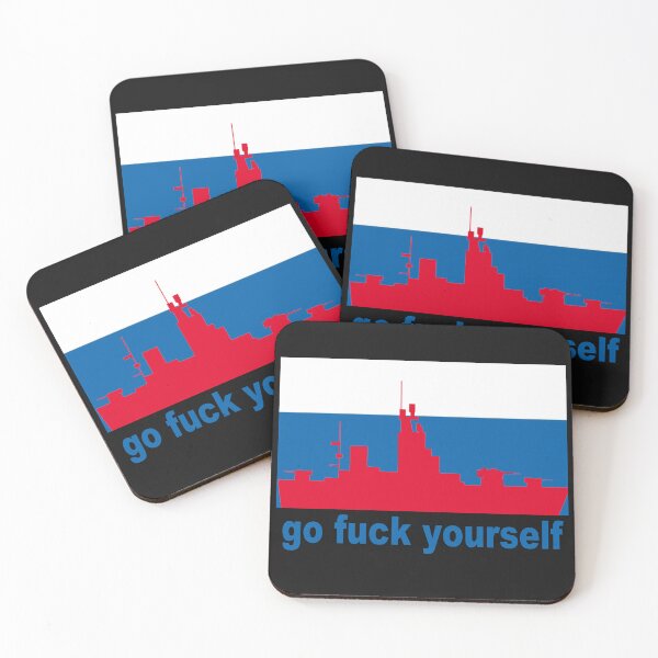 Item preview, Warship; Go Fuck Yourself; Russian; designed and sold by StickerApe.