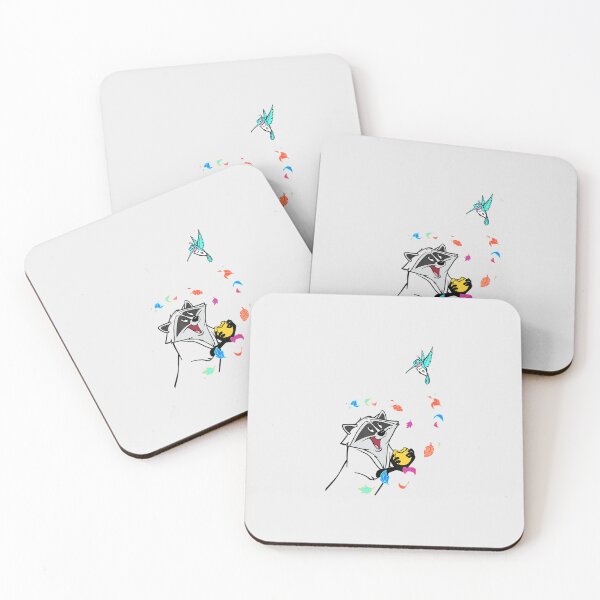 Item preview, Funny Cute Animals Flitting in Rainbow Leafs Graphics designed and sold by ufodinosaur.