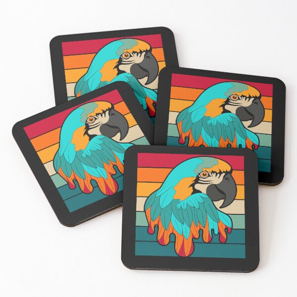 Item preview, Macaw Bird Zoo Animal Retro Parrot designed and sold by bestshirtdesign.
