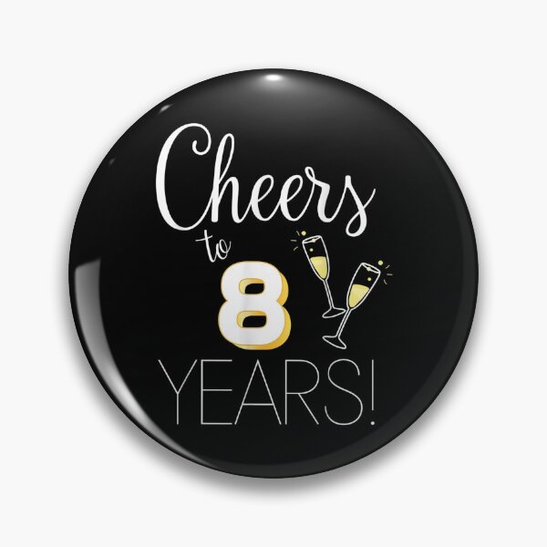 Item preview, Cheers To 8 Years Married Couples Champagne Anniversary 2022  designed and sold by vergielx.